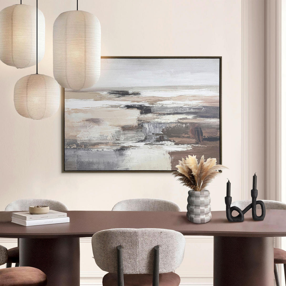 LEINWANDBILD Abstraktes Braun  - Braun, Design, Holzwerkstoff (100/78cm) - Reinders!