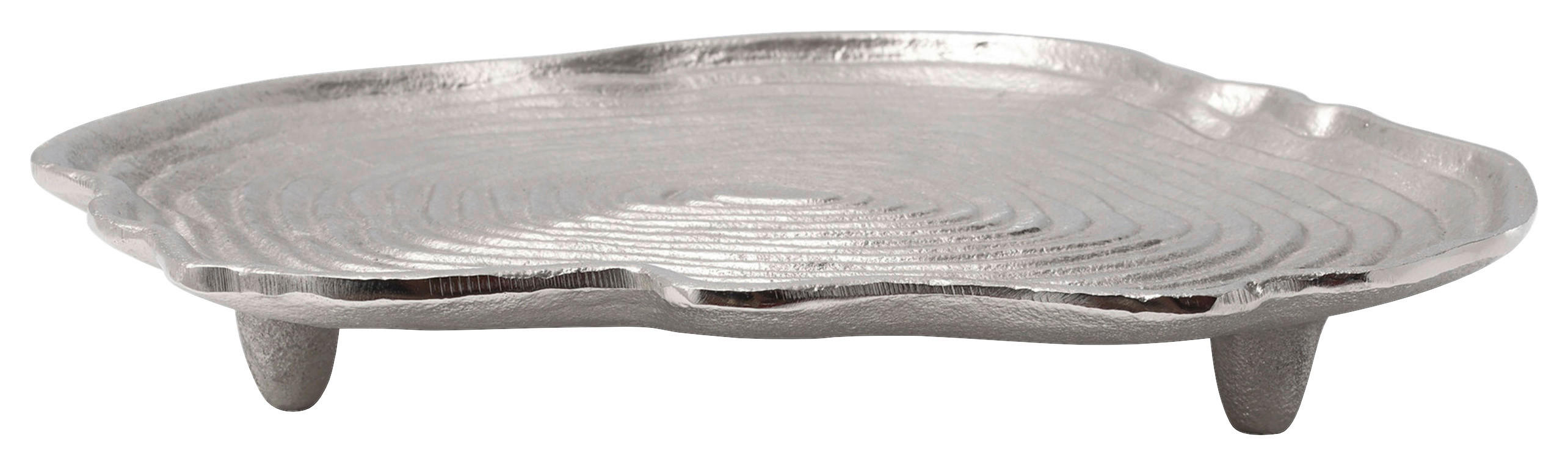 DEKOTABLETT - Silberfarben, Trend, Metall (29,5/29,5/4cm) - Kayoom