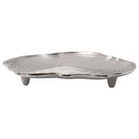 DEKOTABLETT - Silberfarben, Trend, Metall (29,5/29,5/4cm) - Kayoom