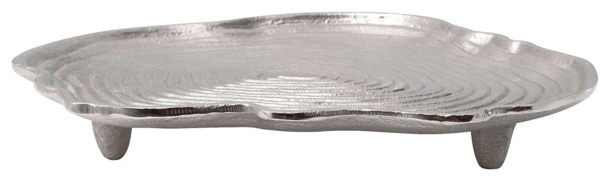 DEKOTABLETT - Silberfarben, Trend, Metall (29,5/29,5/4cm) - Kayoom