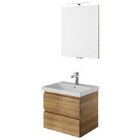 BADEZIMMER  in 60 cm  - Eichefarben/Weiß, KONVENTIONELL, Holzwerkstoff (60cm) - Pelipal