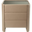 BOXSPRINGBETT 180/200 cm  in Hellgrau, Greige  - Greige/Hellgrau, Design, Textil/Metall (180/200cm) - Johann Jakob