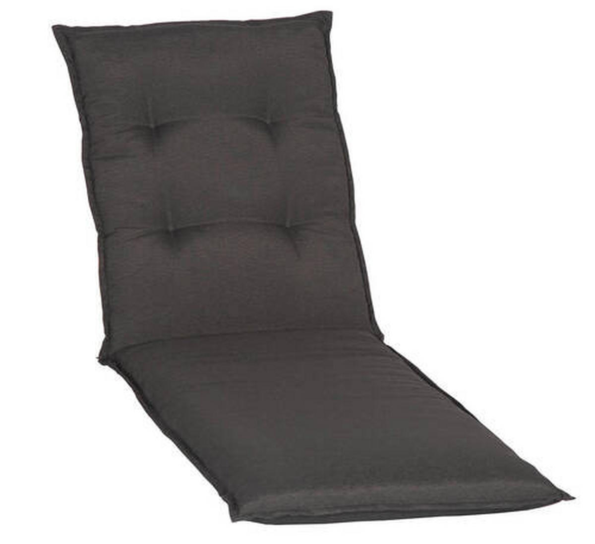 LIEGENAUFLAGE in Dunkelgrau Uni  - Dunkelgrau, Basics, Textil (191/58/8cm) - Gardenson