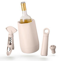 WEINSET - Greige, Basics, Kunststoff (13.6/13.6/21.4cm) - Vacu Vin