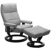 RELAXSESSELSET in Holz, Textil Hellgrau  - Hellgrau/Schwarz, Design, Holz/Textil (75/101/73cm) - Stressless