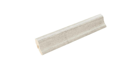 SOCKELLEISTE Creme, Hellgrau - Creme/Hellgrau, Basics, Holzwerkstoff (240/2,2/4cm) - Venda