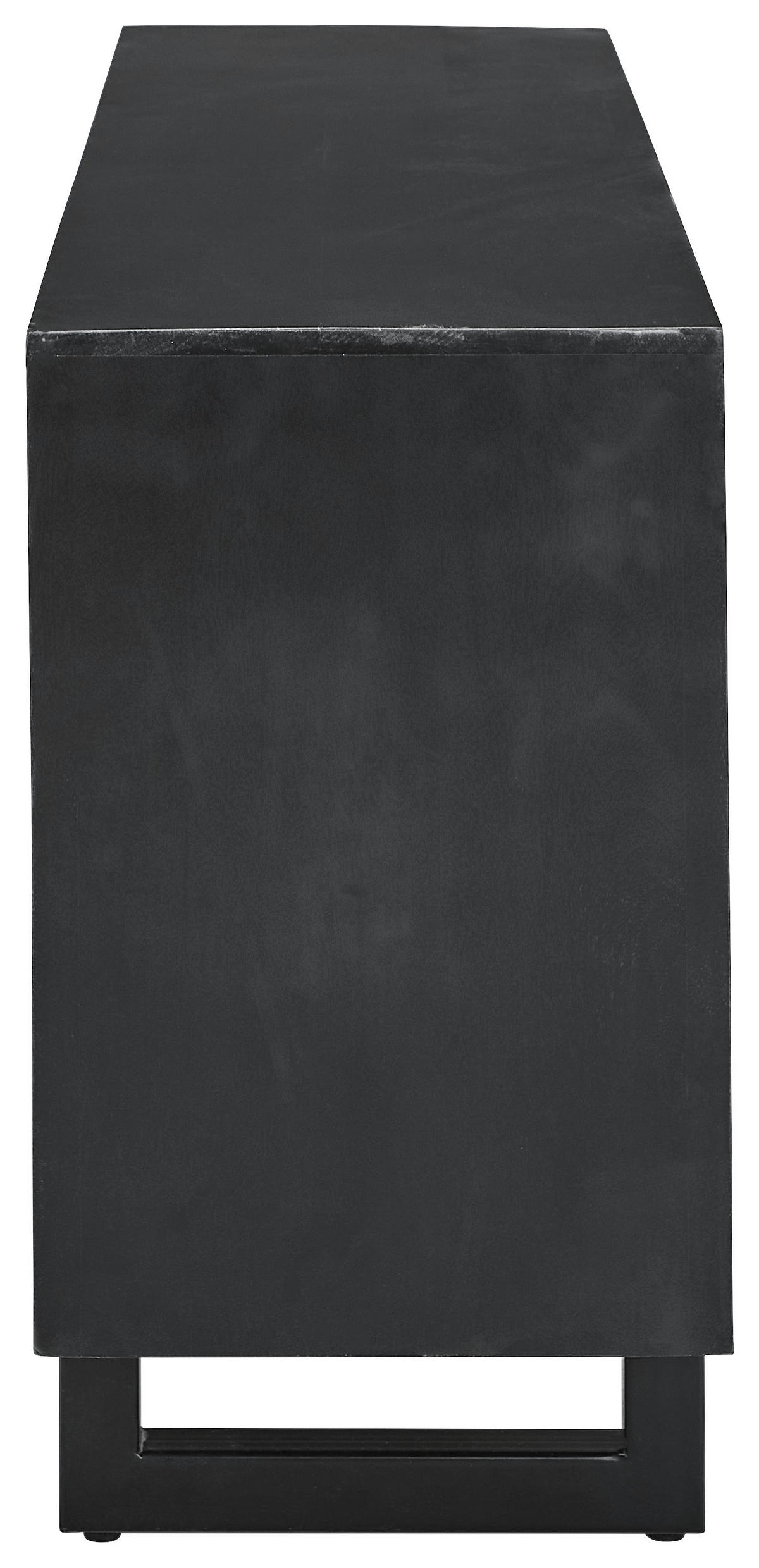 SIDEBOARD  168/76/61 cm  - Schwarz/Naturfarben, Design, Holz/Metall (168/76/61cm) - Livetastic