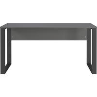 SCHREIBTISCH 150/60/74 cm Graphitfarben, Schwarz   - Graphitfarben/Schwarz, Design, Holzwerkstoff/Metall (150/60/74cm) - Germania