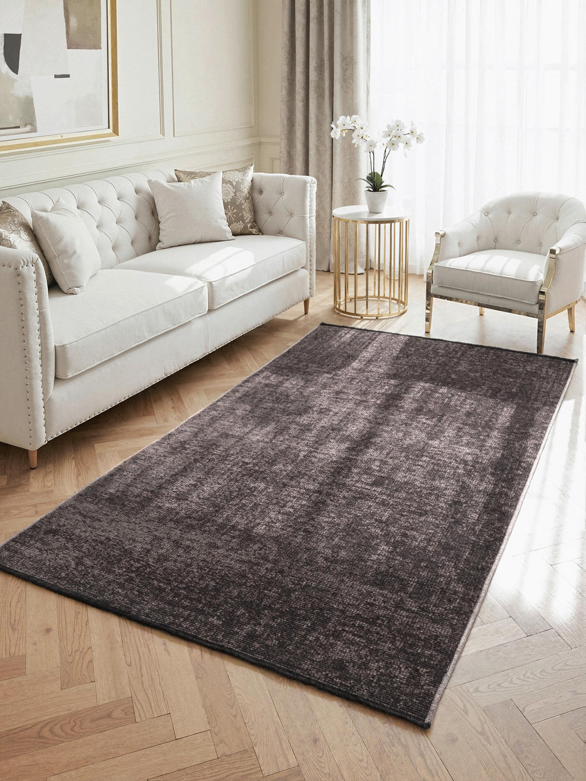 TEPPICH 80/150 cm Brilliance Braun  - Braun, Basics, Kunststoff/Textil (80/150cm) - Elle Decoration