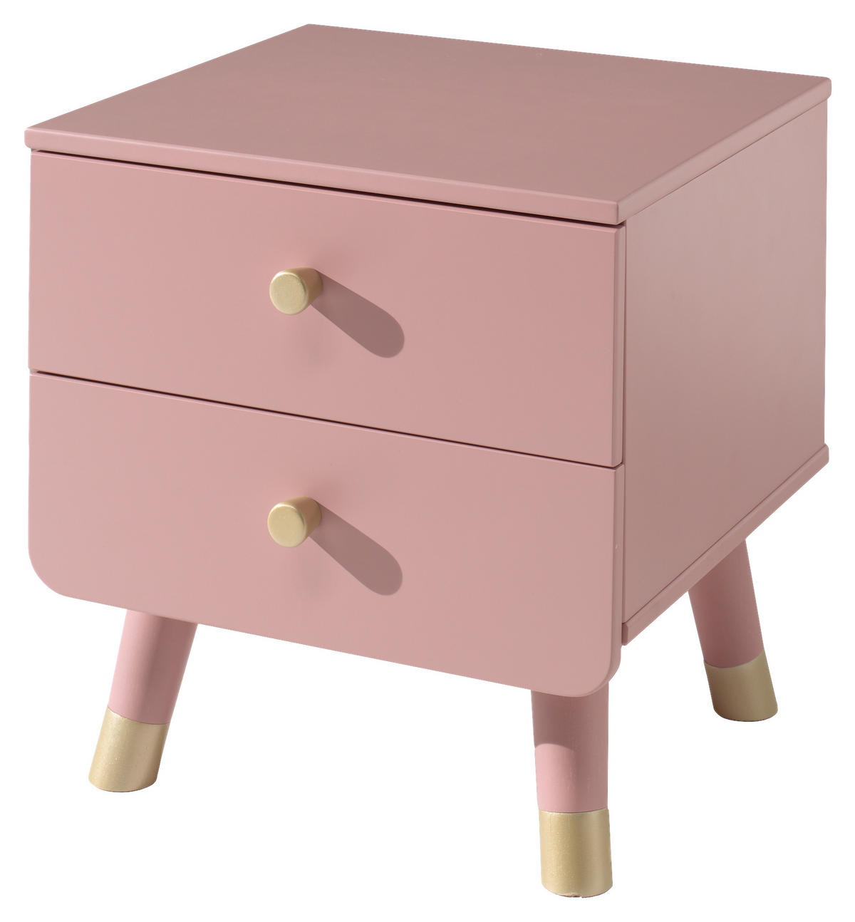 KINDERNACHTSCHRANK Rosa  - Goldfarben/Rosa, KONVENTIONELL, Holzwerkstoff/Kunststoff (43/45,20/40cm) - MID.YOU