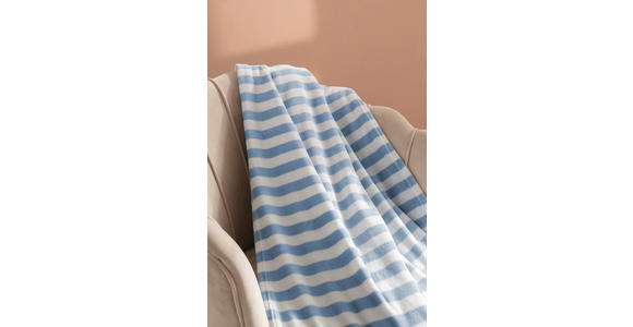 DECKE 140/190 cm  - Hellblau, Design, Textil (140/190cm) - Esposa