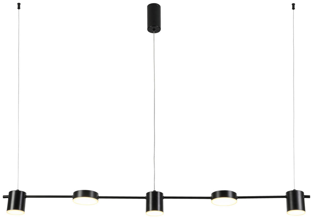 HÄNGELEUCHTE 117,6/9,8/100 cm  - Schwarz, Design, Kunststoff/Metall (117,6/9,8/100cm) - Collet's Monde