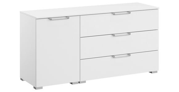 SIDEBOARD  120/61/42 cm 3 Schublade(n)  - Silberfarben/Alufarben, Design, Holzwerkstoff/Kunststoff (120/61/42cm) - Novel