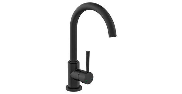 KÜCHENARMATUR - Schwarz, Basics, Metall (22/34/6cm) - Xora