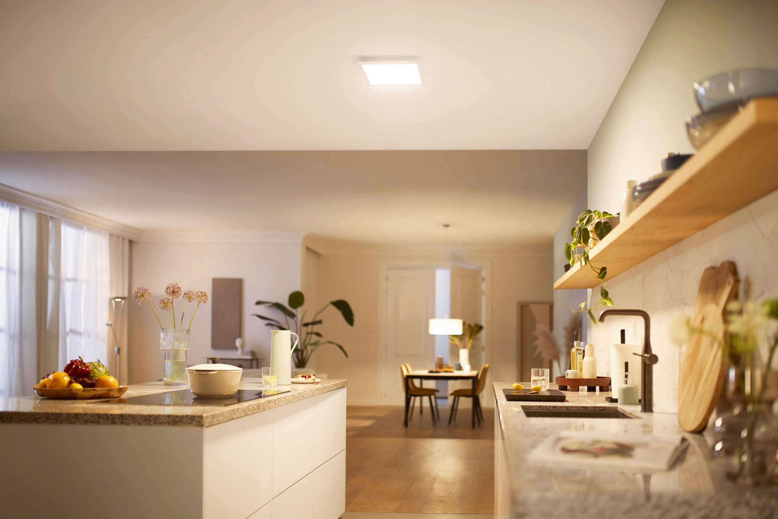 LED-DECKENLEUCHTE 30/4,2/30 cm   - Weiß, Basics, Kunststoff (30/4,2/30cm) - Philips