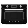 MINIBACKOFEN 50´s Style  - Schwarz Hochglanz, Basics, Metall (50/40/51cm) - SMEG