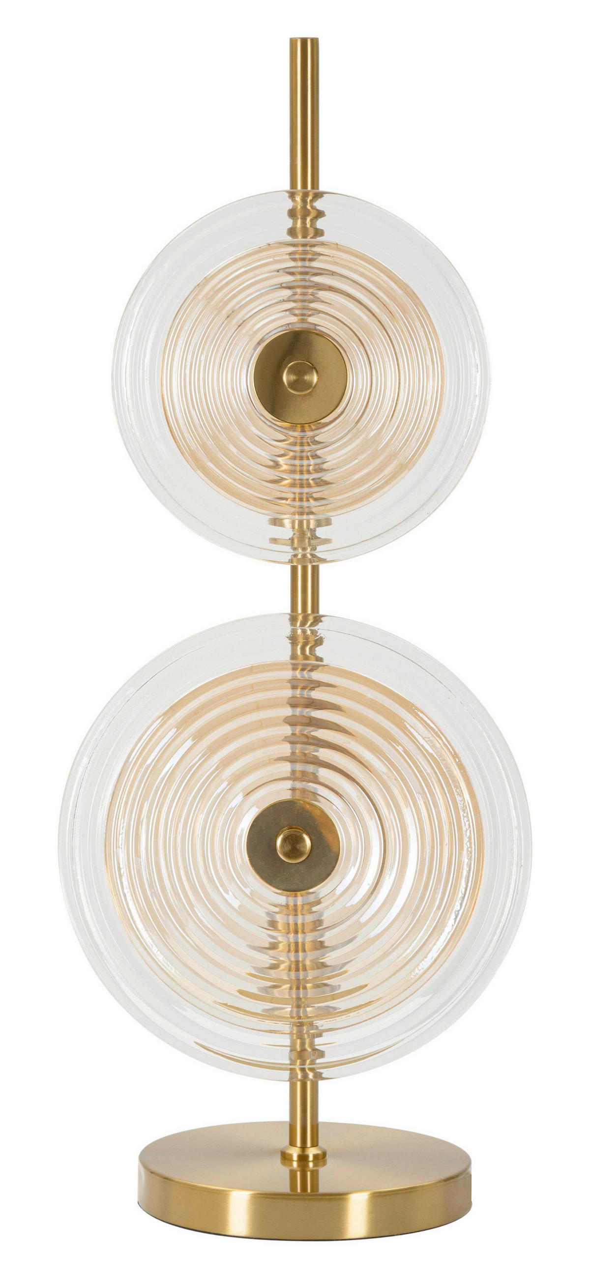 Mauro Ferretti Tischleuchte Braun, Natur, Gold 25x63x25 cm