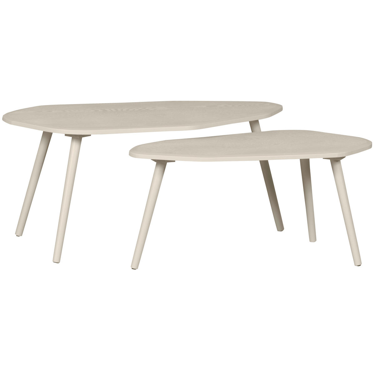 BEISTELLTISCHSET in Holzwerkstoff  - Sandfarben, Design, Holzwerkstoff - Livetastic