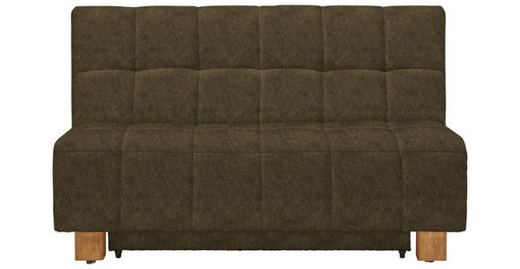 SCHLAFSOFA in Flachgewebe Grün - Naturfarben/Grün, MODERN, Holz/Textil (145/92/102cm) - Novel