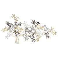WANDDEKO    - Goldfarben/Schwarz, Basics, Metall (130.8/70.5/7.6cm)