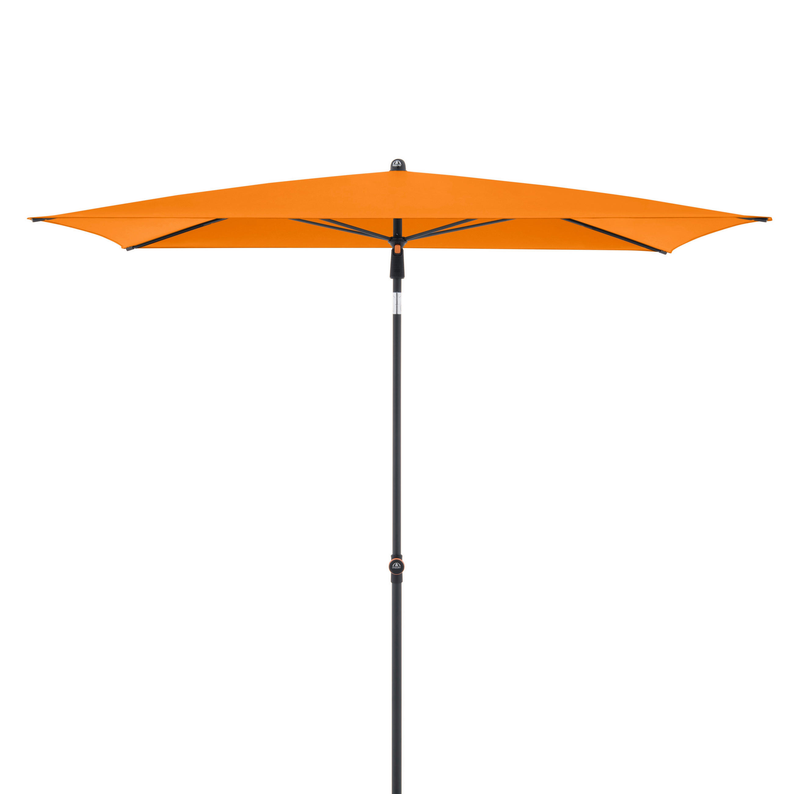 SENČNIK - oranžna/antracit, Basics, kovina/tekstil (190/125cm) - Doppler