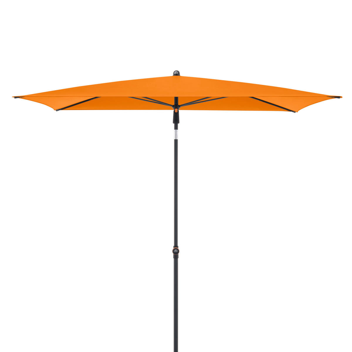 SENČNIK - oranžna/antracit, Basics, kovina/tekstil (190/125cm) - Doppler