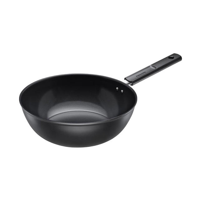 WOK  28 cm     HARD FACE  - crna, Basics, metal (28cm) - Fiskars