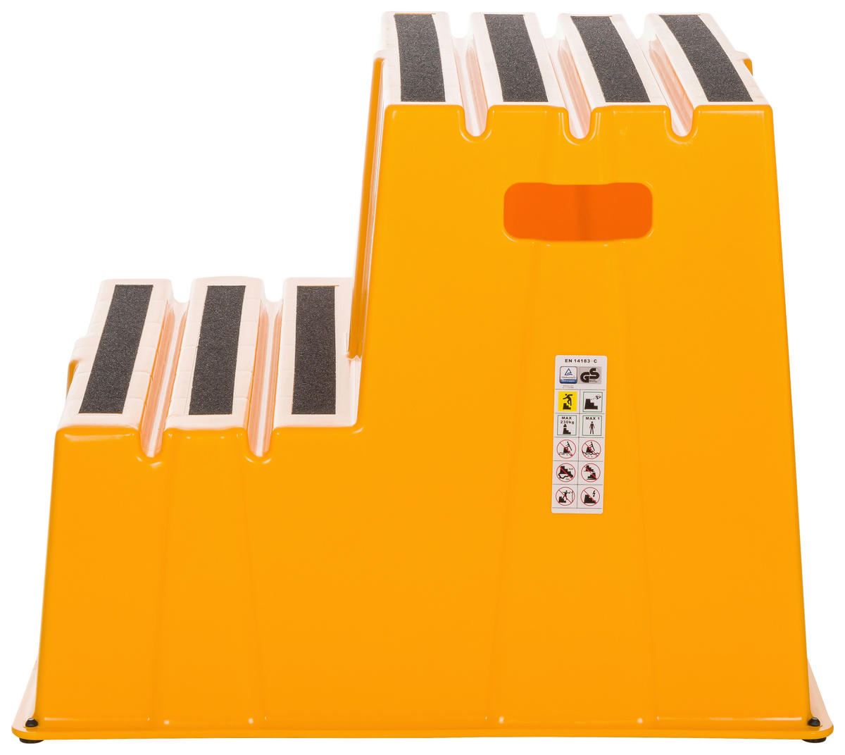TRITTHOCKER Gelb  - Gelb, Basics, Kunststoff (57/51/65cm) - MID.YOU