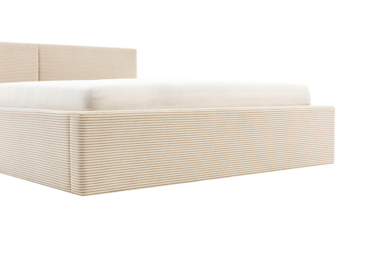 POLSTERBETT 140/200 cm  in Beige  - Beige, Basics, Textil (140/200cm) - Xora