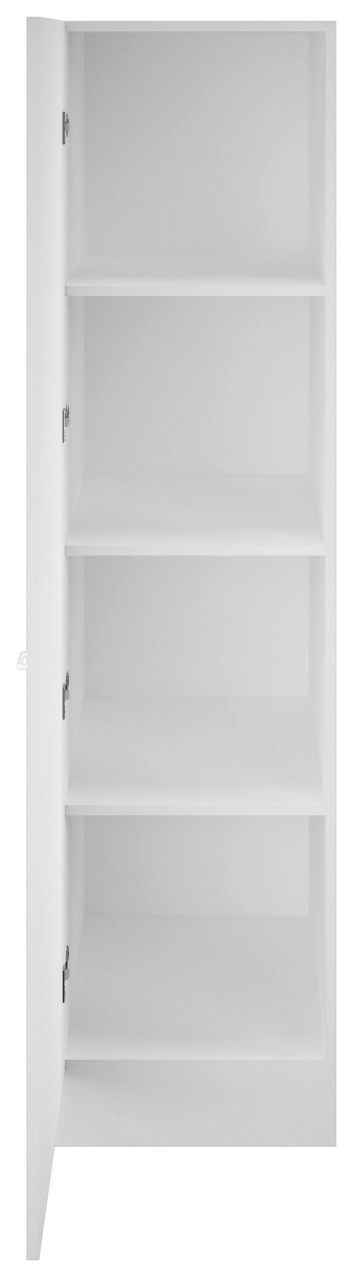 GESCHIRRSCHRANK 50/200/47 cm  in Weiß  - Weiß, KONVENTIONELL, Holzwerkstoff/Kunststoff (50/200/47cm) - FlexWell