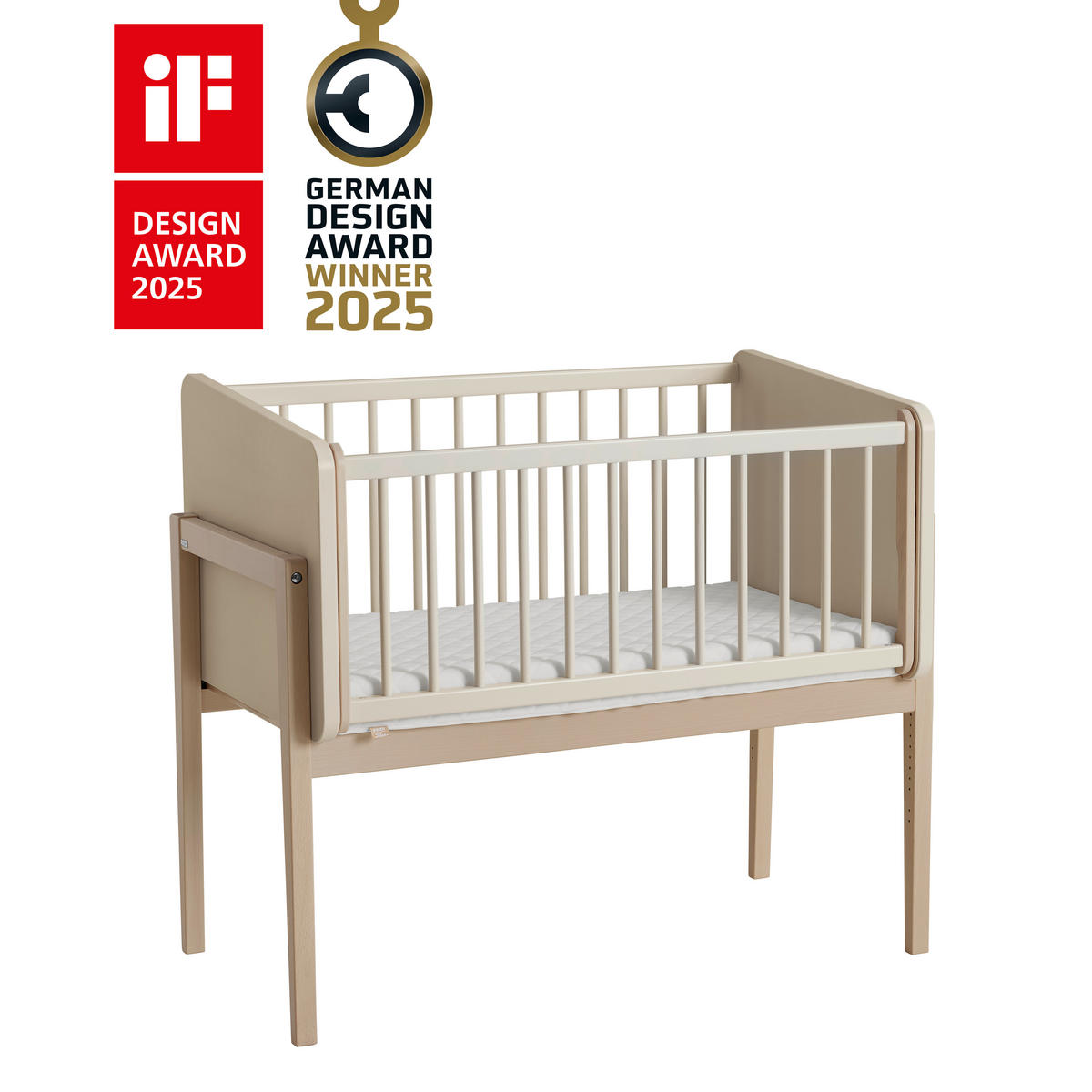 BEISTELLBETT Little Cloud 99,40/109,70/56,90 cm  - Beige, Basics, Holzwerkstoff (99,40/109,70/56,90cm) - Paidi