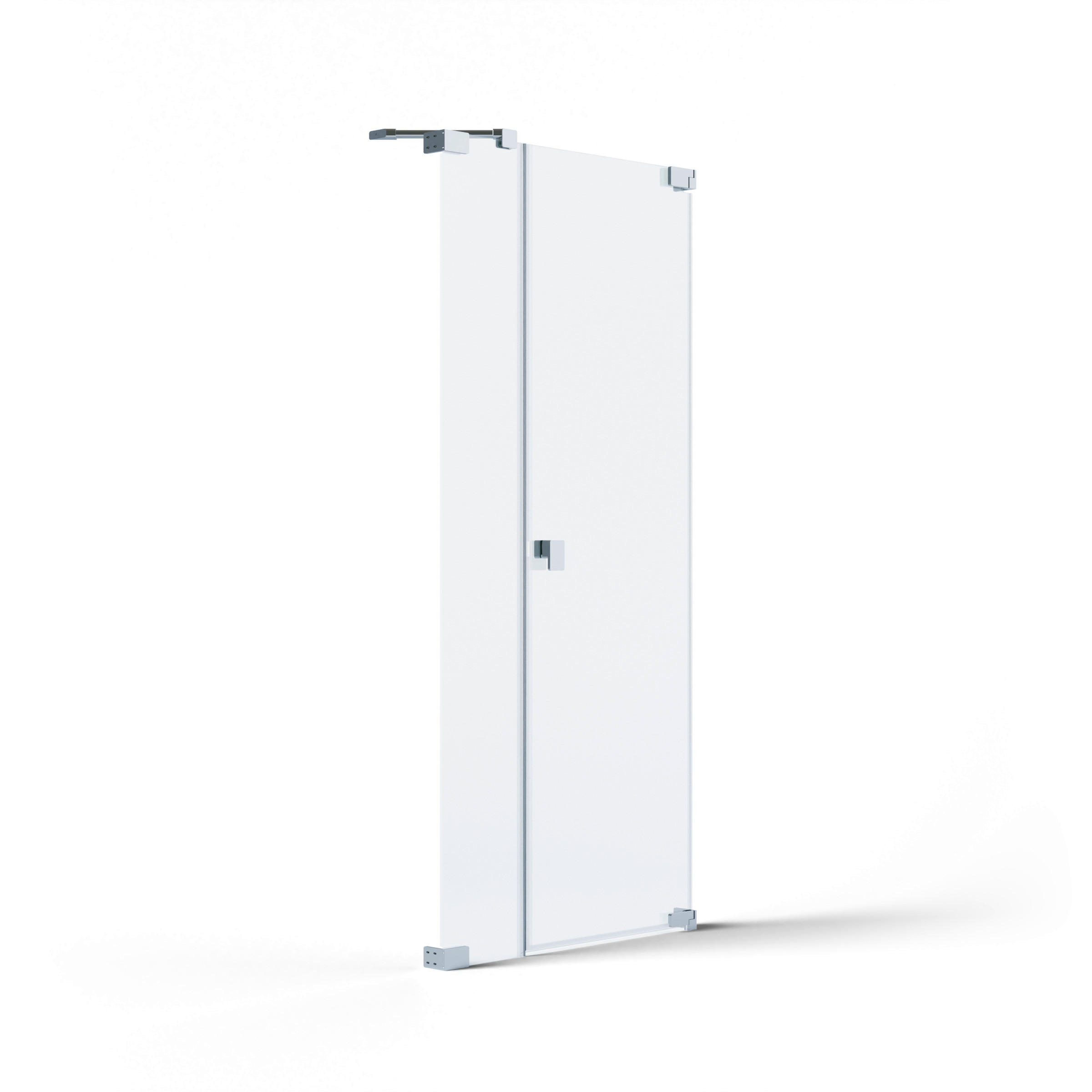 DUSCHTÜR Chromfarben  100/200 cm  - Chromfarben, MODERN, Glas/Metall (100/200cm) - Schöner Wohnen