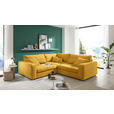 ECKSOFA  in Cord Senfgelb  248/248 cm  - Senfgelb/Schwarz, KONVENTIONELL, Kunststoff/Textil (248/248cm) - Carryhome