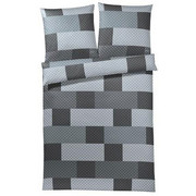 POSTELJNINA CHESSBOARD - siva/grafit, Konvencionalno, ostali naravni materiali/tekstil (140/200cm) - JOOP!