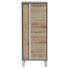 SEITENSCHRANK 40,5/103,5/33 cm - Eichefarben/Silberfarben, Design, Holzwerkstoff/Metall (40,5/103,5/33cm) - Stylife SEITENSCHRANK 40,5/103,5/33 cm - Eichefarben/Silberfarben, Design, Holzwerkstoff/Metall (40,5/103,5/33cm) - Stylife