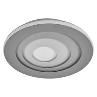LED-DECKENLEUCHTE Orbis Spiral 36,5/5,6 cm   - Grau, Design, Kunststoff/Metall (36,5/5,6cm) - Osram