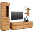 WOHNWAND in Kernbuche 267/205/50 cm - Kernbuche, Natur, Glas/Holz (267/205/50cm) - Cantus