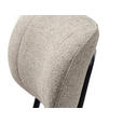 STUHL Bouclé Creme  - Creme/Schwarz, Design, Textil/Metall (50/98/50cm) - Carryhome