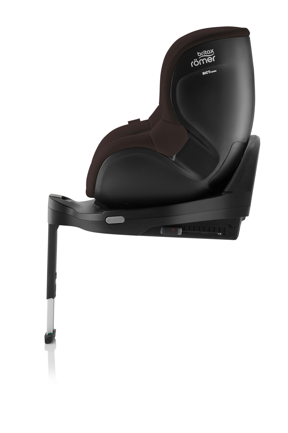 REBOARDER-KINDERSITZ Dualfix Pro Chocolate  - Dunkelbraun, Basics, Kunststoff/Textil (44/48/74cm) - Britax Römer