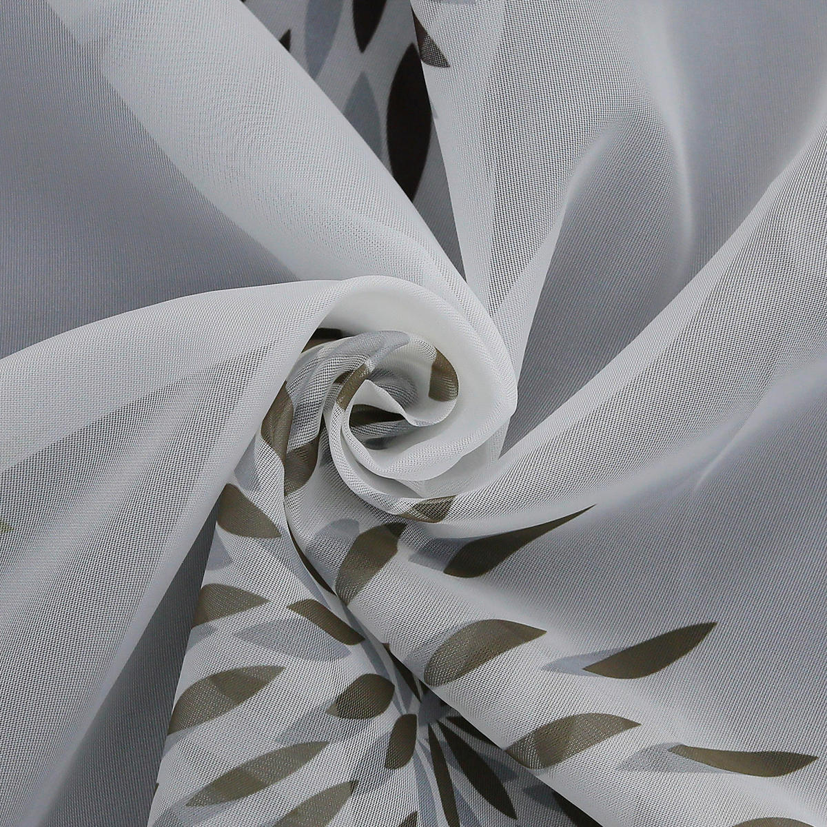 KURZGARDINE   120/60 cm   - Hellbraun/Weiß, Basics, Textil (120/60cm) - Joyswahl
