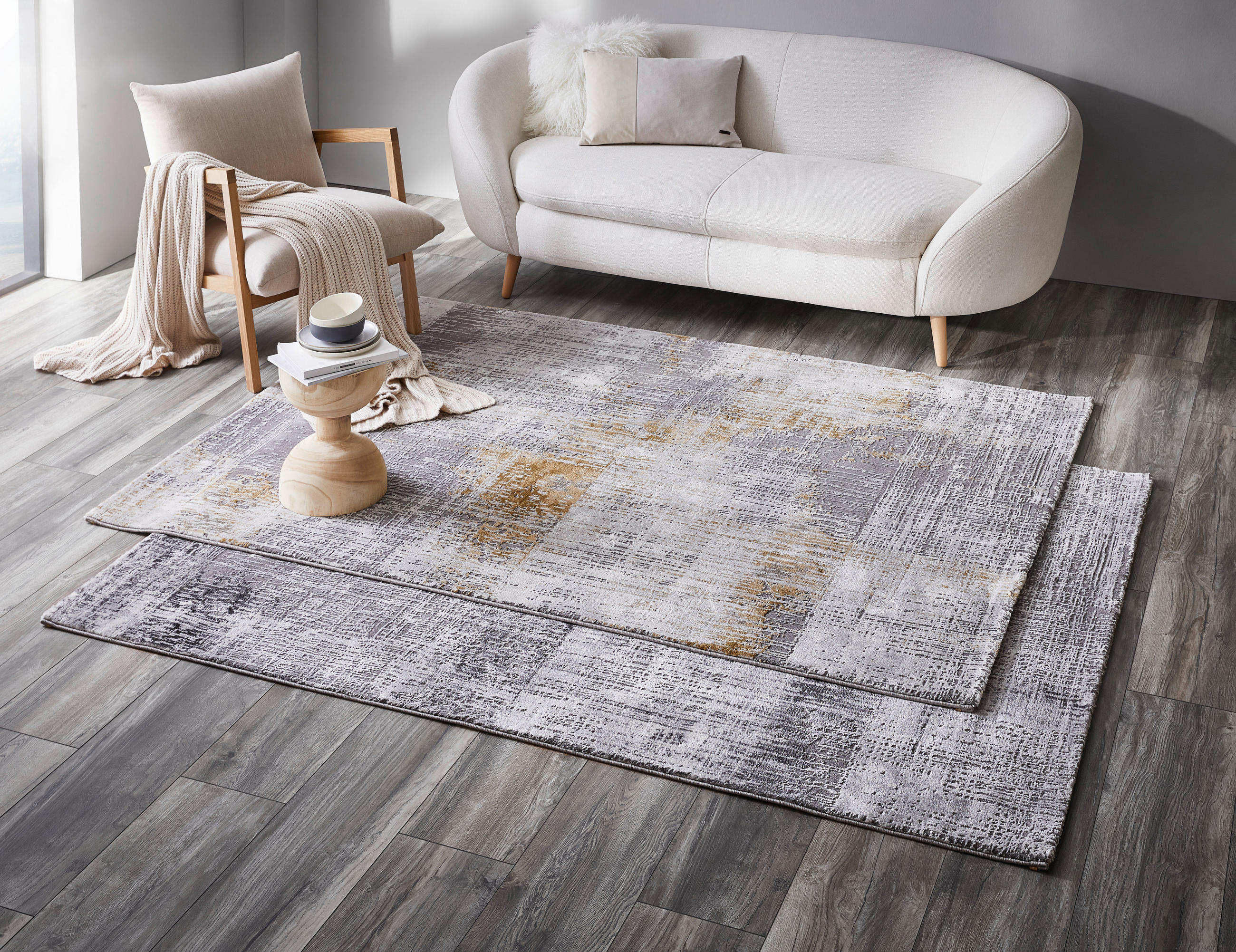 VINTAGE-TEPPICH 80/150 cm Grau  - Grau, Design, Textil (80/150cm) - Novel