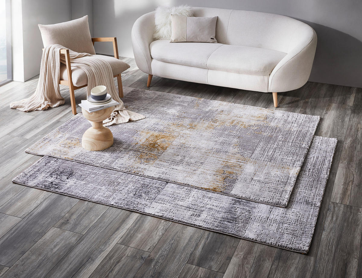 VINTAGE-TEPPICH 133/190 cm Grau  - Grau, Design, Textil (133/190cm) - Novel