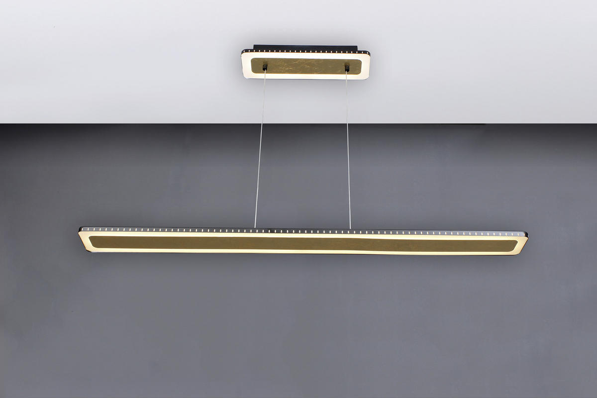 LED-HÄNGELEUCHTE 120/12/120 cm  - Goldfarben/Schwarz, Design, Metall (120/12/120cm)