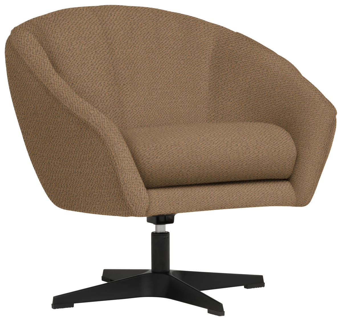 SESSEL in Chenille Rostfarben  - Rostfarben/Schwarz, Design, Textil/Metall (80/78/80cm) - Stylife