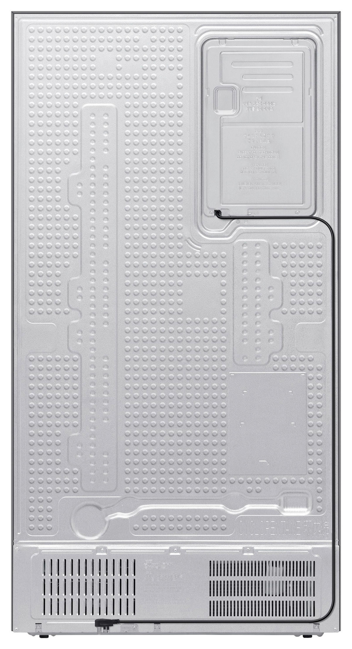 SIDE-BY-SIDE 91,2/178/72,6 cm RS80F67KCFEF  - Schwarz, Basics, Glas/Kunststoff (91,2/178/72,6cm) - Samsung