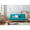SCHLAFSOFA in Struktur Naturfarben, Petrol  - Petrol/Naturfarben, MODERN, Holz/Textil (190/81/85cm) - Livetastic