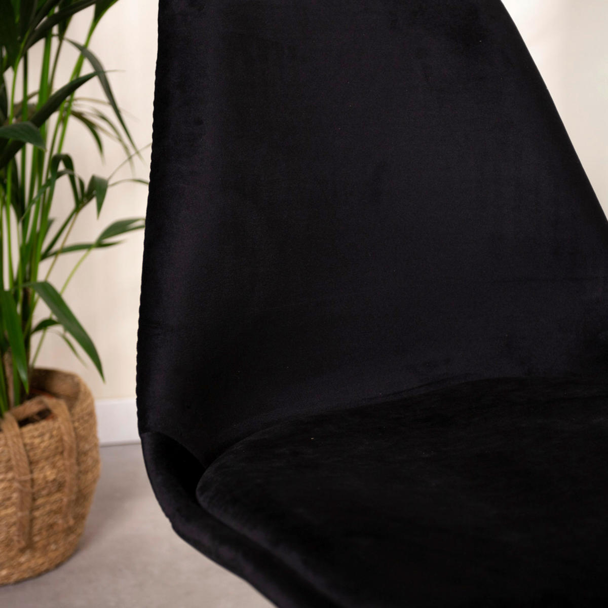 SADA ŽIDLÍ 4 kusy - černá, Konvenční, kov/textil (50/83/51cm) - MID.YOU