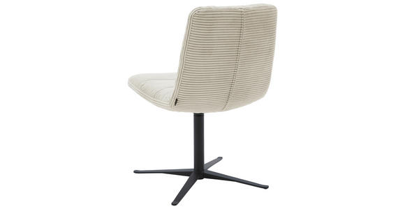 STUHL - Schwarz/Naturfarben, Design, Textil/Metall (52/88/66cm) - Dieter Knoll
