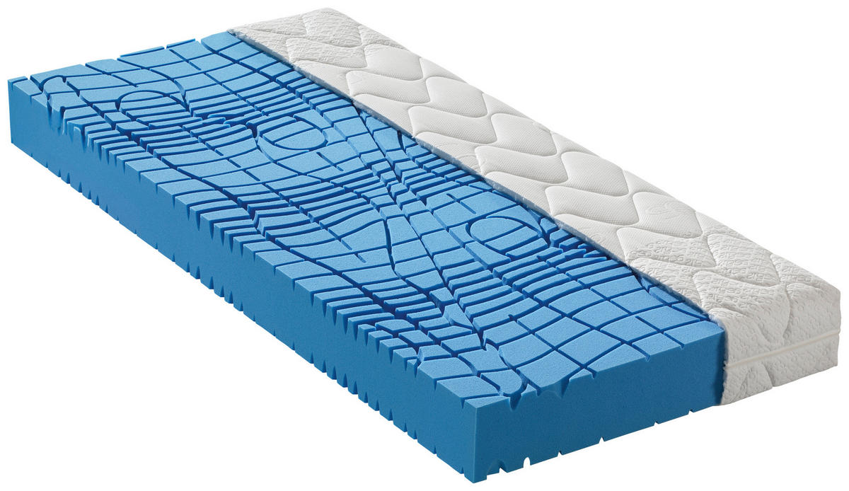 MATRACE ZE STUDENÉ PĚNY, 120/200 cm - bílá, Basics, textil (120/200cm) - Novel