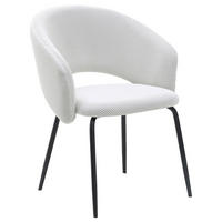 ŽIDLE S PODRUČKAMI, železo, síťovina, krémová - černá/krémová, Moderní, kov/textil (58/80/60cm) - MID.YOU